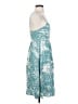 Tibi 100% Silk Teal Cocktail Dress Size 4 - photo 4
