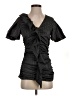 Nicole Miller Black Short Sleeve Top Size S - photo 1