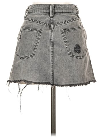 We the Free Denim Skirt (view 2)