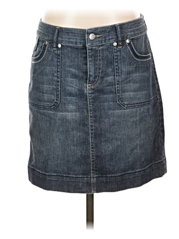White House Black Market Denim Skirt (view 1)