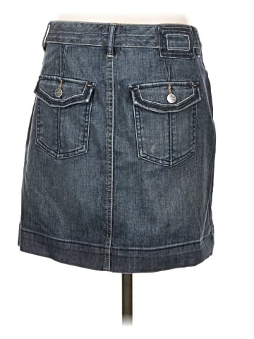 White House Black Market Denim Skirt (view 2)