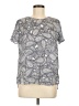 Massimo Dutti Paisley Gray Short Sleeve Blouse Size 6 - photo 1