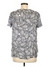 Massimo Dutti Paisley Gray Short Sleeve Blouse Size 6 - photo 2