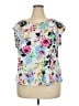 Elle White Short Sleeve Blouse Size XXL - photo 1