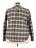 L.L.Bean 100% Cotton Plaid Gray Long Sleeve Button-Down Shirt Size 3X - photo 2