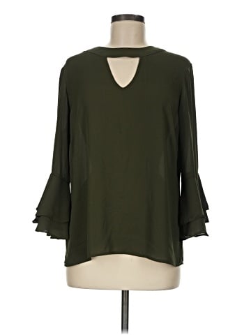 Soho JEANS NEW YORK & COMPANY 3/4 Sleeve Blouse (view 1)