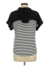 Staccato Stripes Black Short Sleeve Turtleneck Size M - photo 2