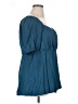 Torrid Teal Short Sleeve Blouse Size 1X Plus (1) - photo 4
