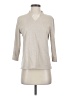 Norm Thompson Gray 3/4 Sleeve Top Size S - photo 1