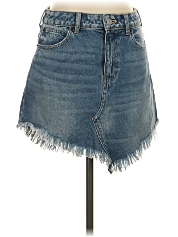 We the Free Denim Skirt (view 1)