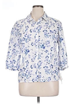 Croft & Barrow 3/4 Sleeve Button Down Shirt