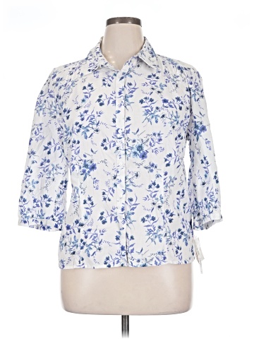 Croft & Barrow 3/4 Sleeve Button-Down Shirt (view 1)