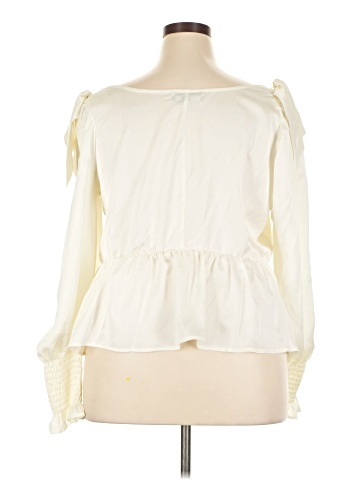 ELOQUII Elements Long Sleeve Blouse (view 2)