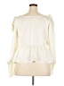 ELOQUII Elements 100% Polyester Ivory Long Sleeve Blouse Size 18 - photo 2