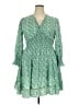 Unbranded 100% Polyester Paisley Green Casual Dress Size XXL - photo 1