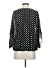 Sara Michelle 100% Polyester Polka Dots Black 3/4 Sleeve Blouse Size S - photo 2