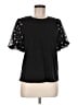 Sanctuary 100% Cotton Black Short Sleeve Top Size M - photo 1