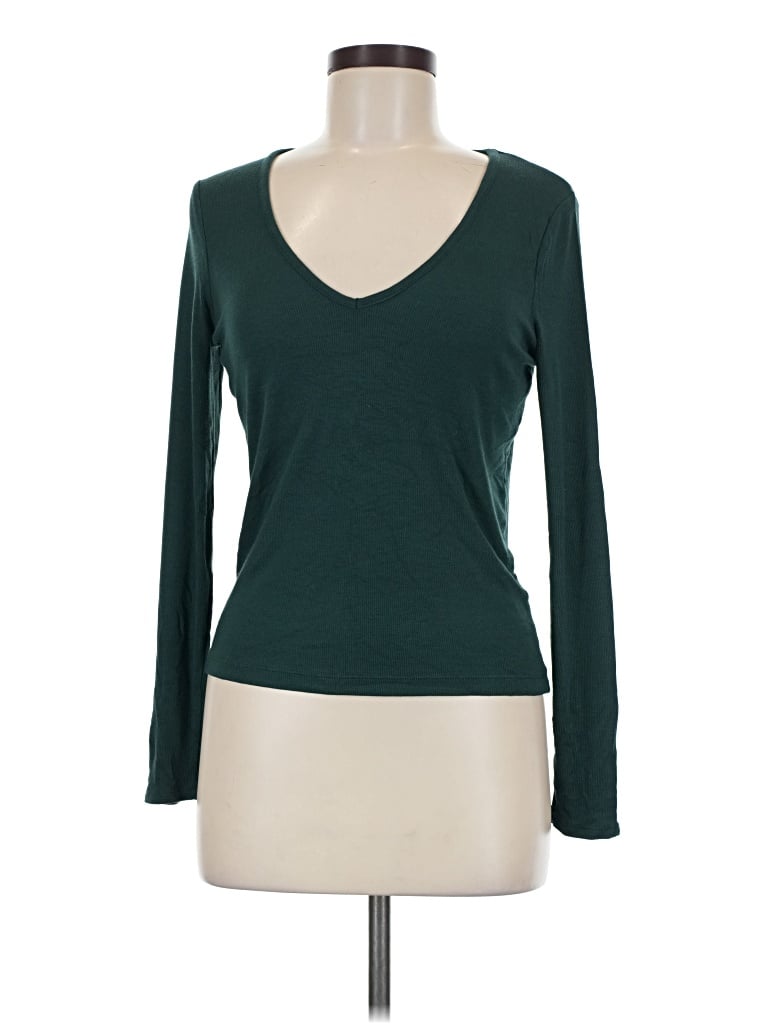 Pre-owned Marine Layer Long Sleeve T-shirt In Green