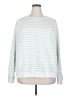 Crown & Ivy 100% Cotton Stripes White Sweatshirt Size XXL - photo 1