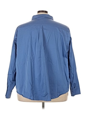 Universal Standard Long Sleeve Button-Down Shirt (view 2)