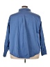 Universal Standard Blue Long Sleeve Button-Down Shirt Size 30 - 32 - photo 2
