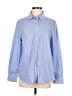 MNG Stripes Blue Long Sleeve Button-Down Shirt Size 8 - photo 1