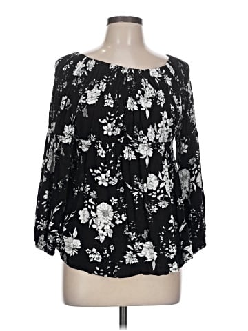 Live and Let Live 3/4 Sleeve Blouse (view 1)