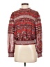 Ranna Gill 100% Polyester Red Long Sleeve Blouse Size S - photo 1