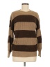 Fashion Nova 100% Acrylic Stripes Brown Pullover Sweater Size M - photo 1