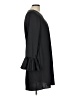 J.Crew 100% Polyester Solid Black Casual Dress Size 12 - photo 4
