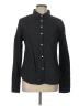 Per Se Houndstooth Black Long Sleeve Button-Down Shirt Size L - photo 1