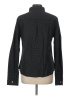 Per Se Houndstooth Black Long Sleeve Button-Down Shirt Size L - photo 2