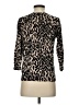Halogen Animal Print Black 3/4 Sleeve Top Size XXS - photo 2