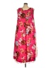 JM Collection 100% Polyester Tropical Pink Casual Dress Size 2X - photo 1
