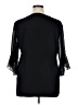 Unbranded 100% Polyester Black 3/4 Sleeve Blouse Size XL - photo 2