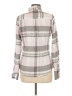 Antigua 100% Cotton Plaid Gray Long Sleeve Button-Down Shirt Size M - photo 2