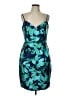 Eliza J 100% Polyester Tropical Blue Cocktail Dress Size 12 - photo 1