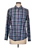 Gap Outlet Plaid Blue Long Sleeve Button-Down Shirt Size L - photo 1