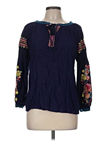 Solitaire Long Sleeve Blouse (view 1)