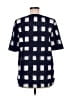 Tory Burch 100% Cotton Checkered-gingham Blue Short Sleeve Blouse Size 6 - photo 2