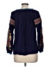 Solitaire Blue Long Sleeve Blouse Size M - photo 2