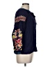 Solitaire Blue Long Sleeve Blouse Size M - photo 4