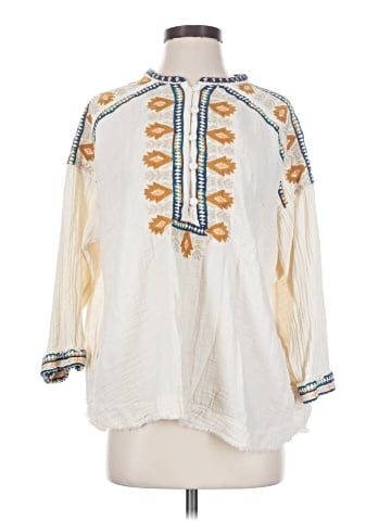 Johnny Was 3/4 Sleeve Blouse (view 1)