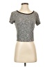 Charlotte Russe Gray Short Sleeve Top Size S - photo 1