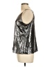 Express 100% Polyester Metallic Silver Sleeveless Top Size L - photo 5