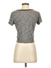 Charlotte Russe Gray Short Sleeve Top Size S - photo 2