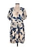 MSK Print Tan Casual Dress Size M - photo 1