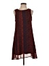 Alya Paisley Burgundy Casual Dress Size S - photo 1