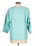 Flax 100% Linen Solid Teal 3/4 Sleeve Top Size 10 (M) - photo 2