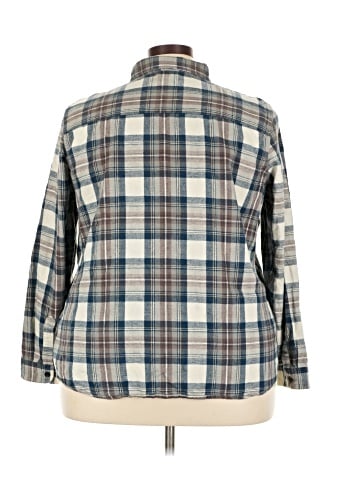 L.L.Bean 3/4 Sleeve Button-Down Shirt (view 2)